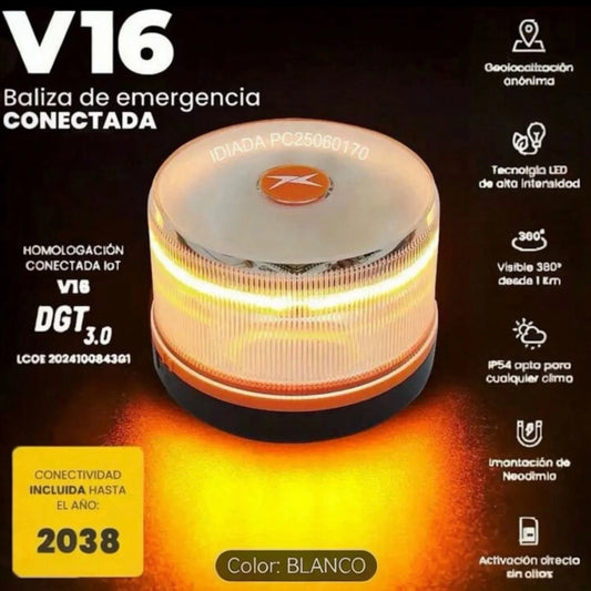 Luz de Emergencia V16 Versión 2026 – Homologada por la DGT