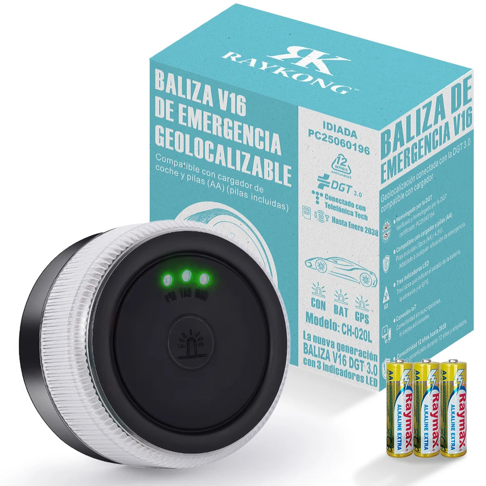 Baliza Beacon v16 geolocation dgt 3.0 Raykong