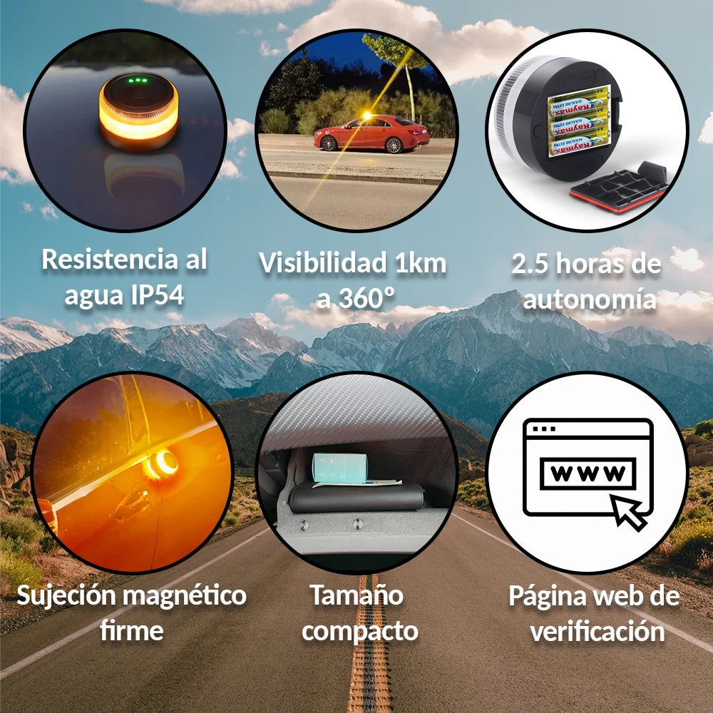 Baliza Beacon v16 geolocation dgt 3.0 Raykong